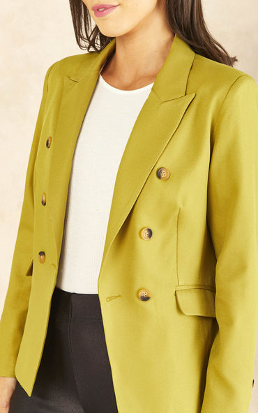 Olive Solid Blazer